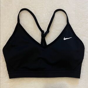 Nike Women's Black V-Neck Sports Bra